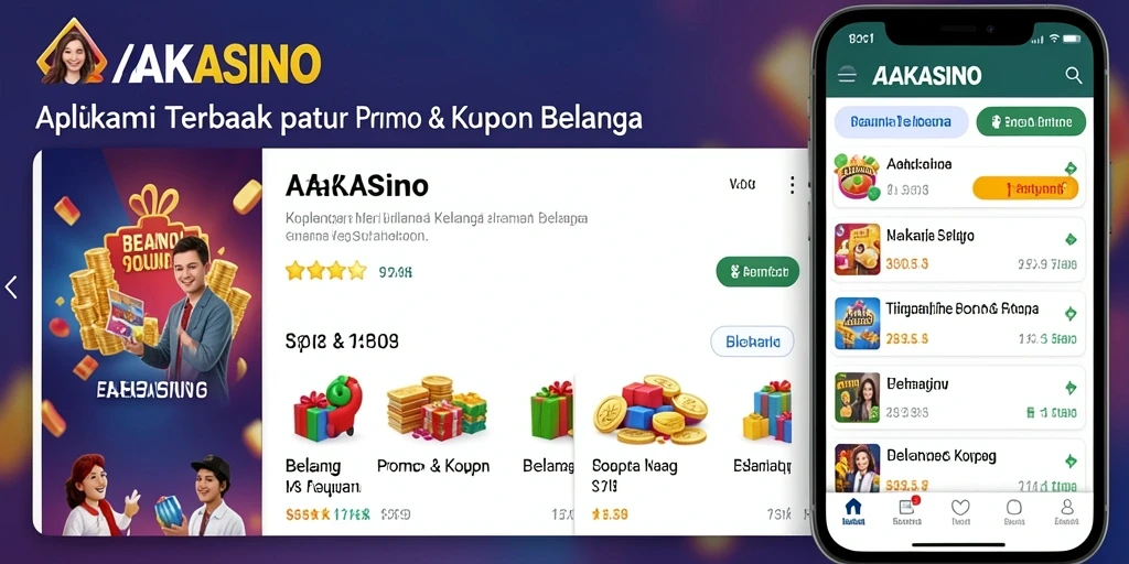 Antarmuka AAKASINO menampilkan kupon dan promo terkini dengan jelas.