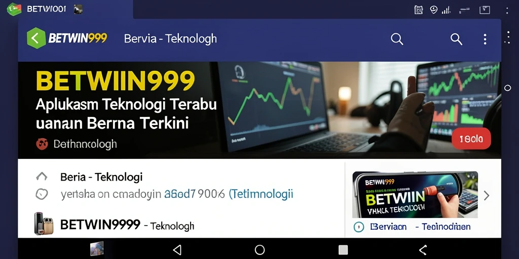 Antarmuka BETWIN999 yang menarik dan informatif.