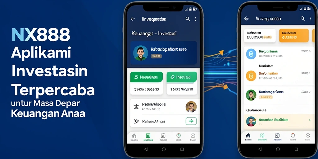 Antarmuka NX888 yang intuitif dan informatif untuk investasi.