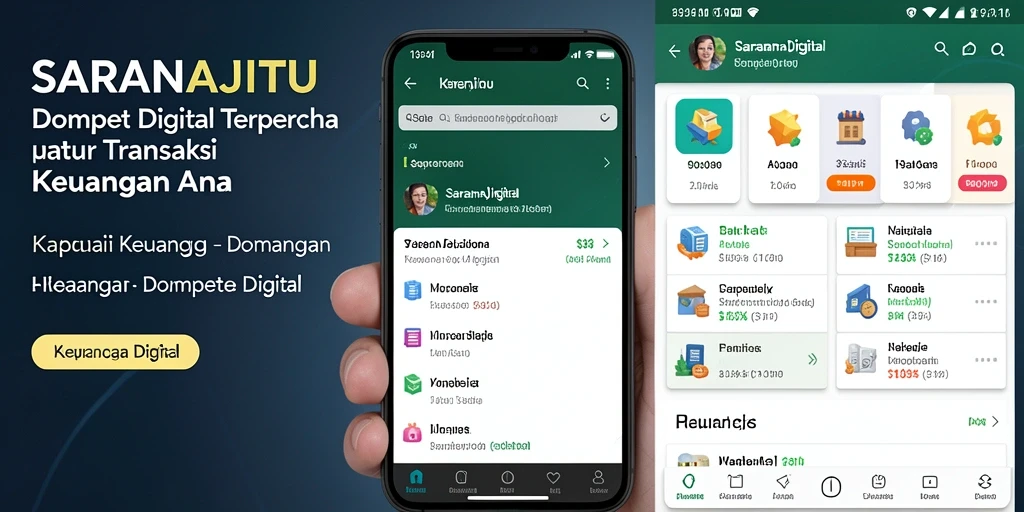 Tampilan antarmuka pengguna SARANAJITU yang elegan dan fungsional.
