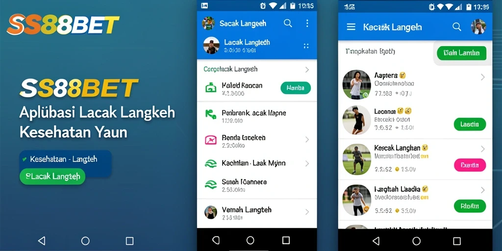 Antarmuka SS88BET dengan fitur Lacak Langkah yang menarik.